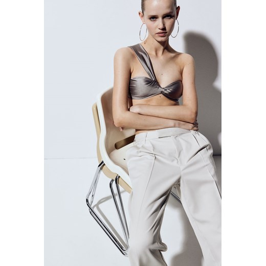 H & M - Eleganckie spodnie - Brązowy ze sklepu H&M w kategorii Spodnie damskie - zdjęcie 172250774