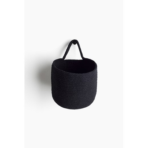 H & M - Bawełniany przybornik ścienny - Czarny ze sklepu H&M w kategorii Kosze i koszyki - zdjęcie 172250844