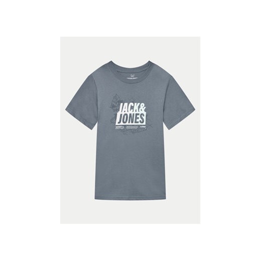 Jack&Jones Junior T-Shirt Map Summer 12257988 Niebieski Regular Fit ze sklepu MODIVO w kategorii T-shirty chłopięce - zdjęcie 172251071