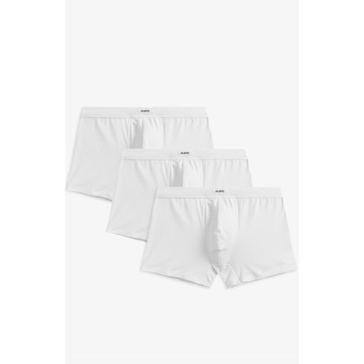 3-pack Bokserki męskie białe 3MH-185, Kolor biały, Rozmiar L, ATLANTIC ze sklepu Primodo w kategorii Majtki męskie - zdjęcie 172251591