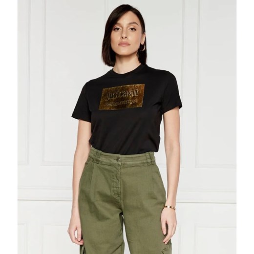 Just Cavalli T-shirt | Regular Fit ze sklepu Gomez Fashion Store w kategorii Bluzki damskie - zdjęcie 172252144