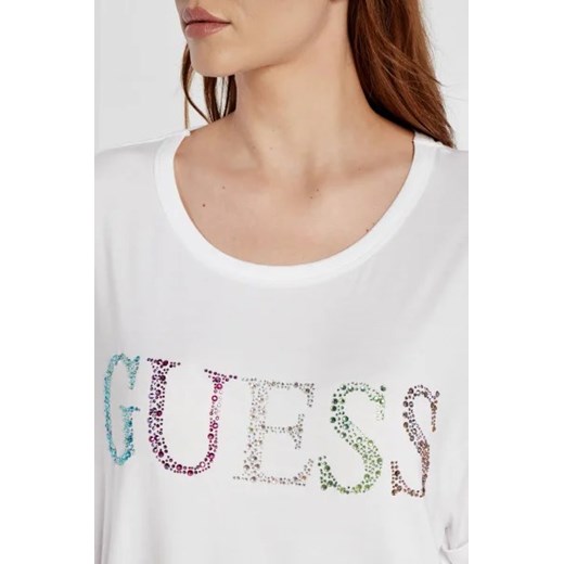 Bluzka damska Guess z wiskozy biała 