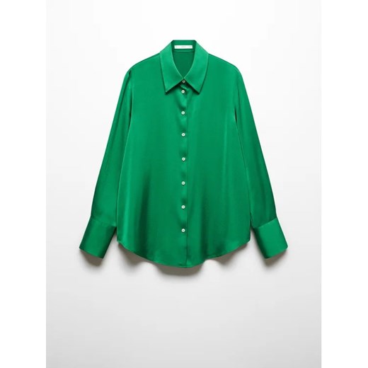 Mango Koszula Ideale 67034044 Zielony Regular Fit ze sklepu MODIVO w kategorii Koszule damskie - zdjęcie 172254200