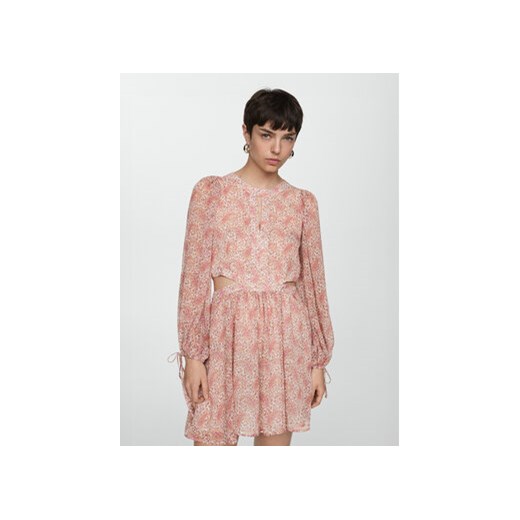 Mango Sukienka letnia Simona 67077130 Różowy Slim Fit ze sklepu MODIVO w kategorii Sukienki - zdjęcie 172254611