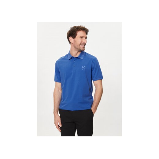 KARL LAGERFELD Polo 745890 542221 Niebieski Regular Fit ze sklepu MODIVO w kategorii T-shirty męskie - zdjęcie 172254701