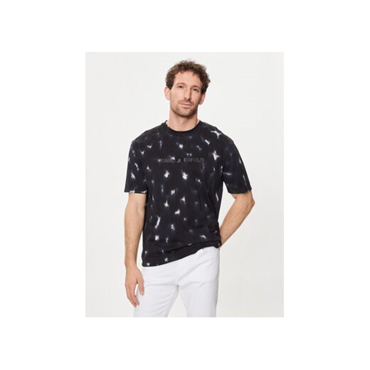 KARL LAGERFELD T-Shirt 755170 542251 Czarny Regular Fit ze sklepu MODIVO w kategorii T-shirty męskie - zdjęcie 172254862