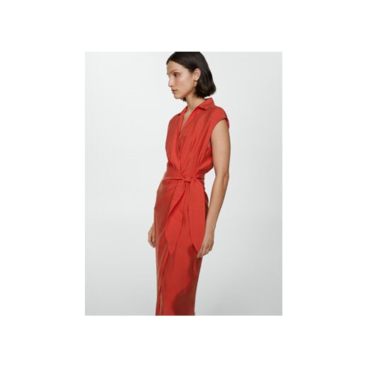 Mango Sukienka letnia Anna 67076728 Czerwony Regular Fit ze sklepu MODIVO w kategorii Sukienki - zdjęcie 172254871