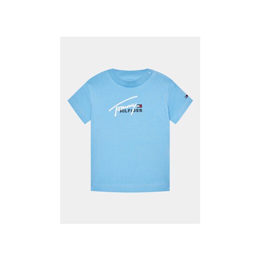 Tommy Hilfiger T-Shirt KN0KN01621 Błękitny Regular Fit ze sklepu MODIVO w kategorii T-shirty chłopięce - zdjęcie 172254942