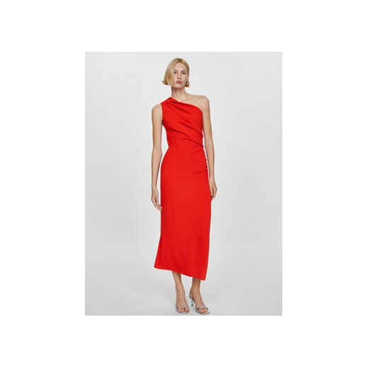 Mango Sukienka koktajlowa Naty 67096334 Czerwony Slim Fit ze sklepu MODIVO w kategorii Sukienki - zdjęcie 172255112