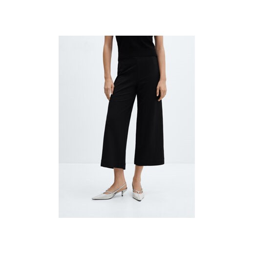 Mango Spodnie materiałowe Cintia 67066739 Czarny Regular Fit ze sklepu MODIVO w kategorii Spodnie damskie - zdjęcie 172255130