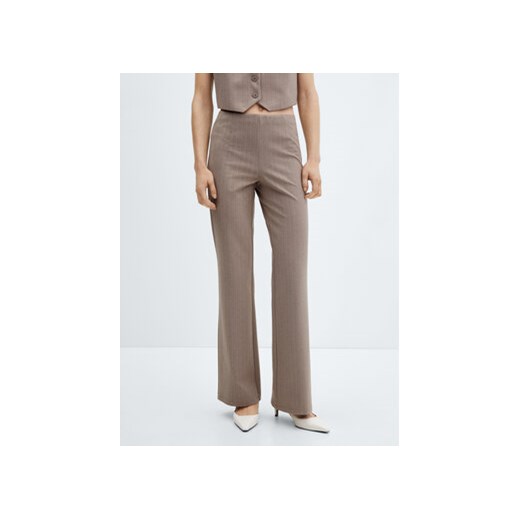 Mango Spodnie materiałowe Avayar 67094048 Beżowy Regular Fit ze sklepu MODIVO w kategorii Spodnie damskie - zdjęcie 172255200