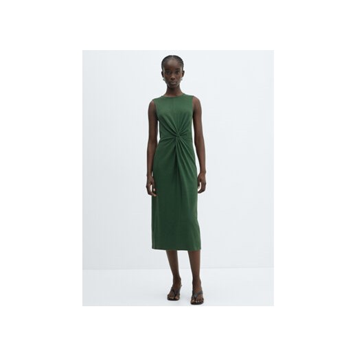 Mango Sukienka codzienna Fertina 67056735 Zielony Regular Fit ze sklepu MODIVO w kategorii Sukienki - zdjęcie 172256451