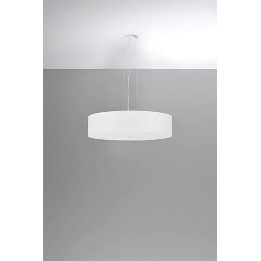 Biały minimalistyczny okrągły żyrandol - EX699-Skalo Lumes One Size Edinos.pl