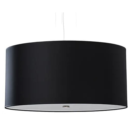 Czarny okrągły żyrandol z abażurem 50 cm - 3X EX689 S6-A73 ze sklepu Edinos.pl w kategorii Lampy wiszące - zdjęcie 172256711