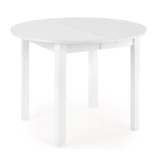Okrągły biały stół rozkładany - Ewilton ze sklepu Edinos.pl w kategorii Stoły - zdjęcie 172256761