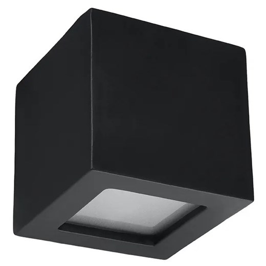 Czarny ceramiczny kinkiet sześcian - EX713 C7-F15 ze sklepu Edinos.pl w kategorii Lampy ścienne - zdjęcie 172256842