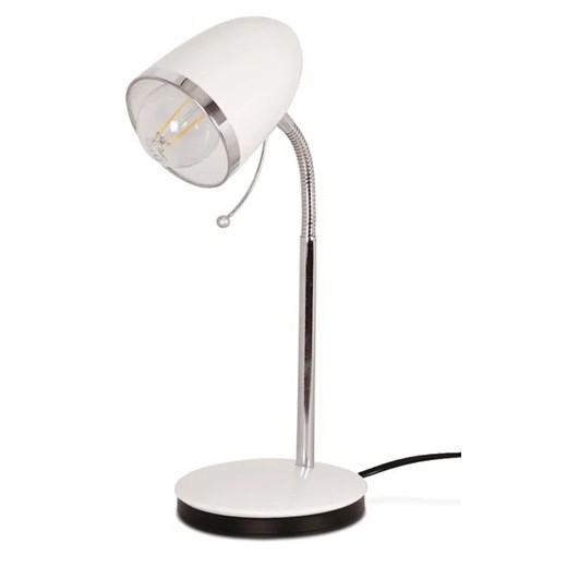 Biała stylowa lampka na biurko Z5-C03 ze sklepu Edinos.pl w kategorii Lampy stołowe - zdjęcie 172256901