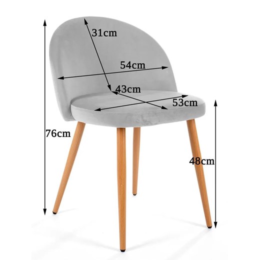 Welurowe krzesło do salonu zielone - Lako Elior One Size Edinos.pl