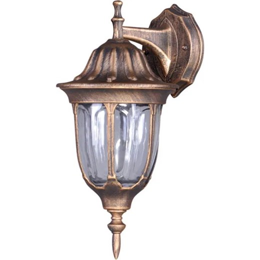 Czarno Złota Zewnętrzna Lampa Ścienna Na Dom H6-H98 ze sklepu Edinos.pl w kategorii Oświetlenie ogrodowe - zdjęcie 172256944
