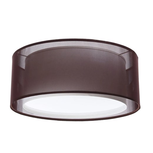 Brązowy plafon do przedpokoju z dwuczęściowym abażurem - S437-Estera Lumes One Size Edinos.pl