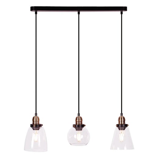 Potrójna lampa wisząca nad wyspę loft - 3X S609 P8-C82 ze sklepu Edinos.pl w kategorii Lampy wiszące - zdjęcie 172257000