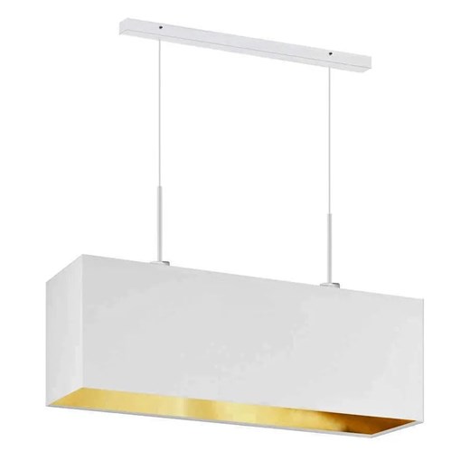 Lampa wisząca glamour nad stół na białym stelażu - H5-N48 ze sklepu Edinos.pl w kategorii Lampy wiszące - zdjęcie 172257064