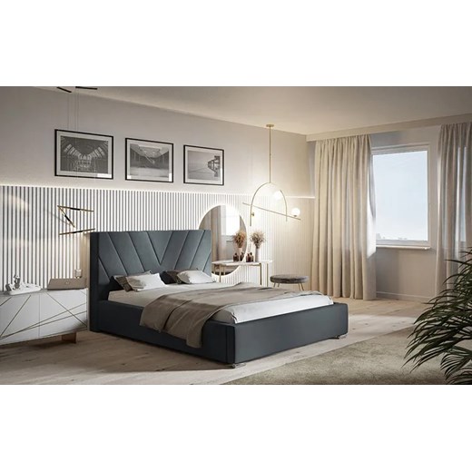 Podwójne łóżko z pojemnikiem 180x200 Orina 2X - 36 kolorów Elior One Size Edinos.pl