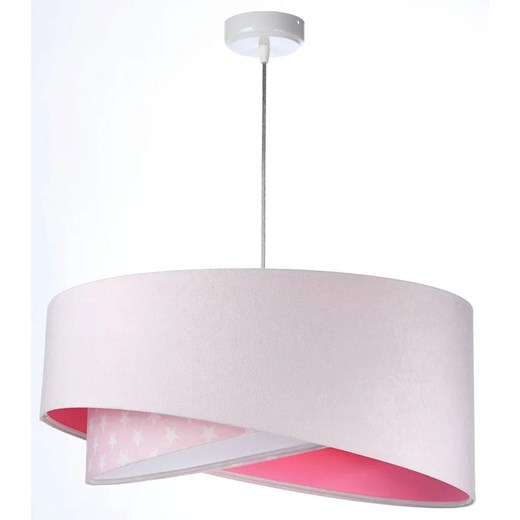Różowa lampa wisząca welurowa - EXX01-Nilva Lumes One Size Edinos.pl