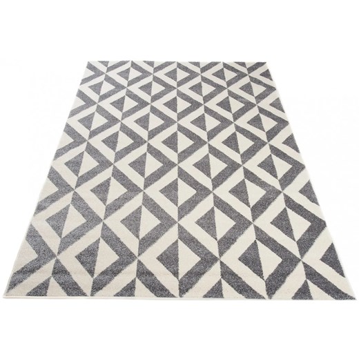 Szary dywan skandynawski w geometryczny wzór - Maero 6X ze sklepu Edinos.pl w kategorii Dywany - zdjęcie 172257794