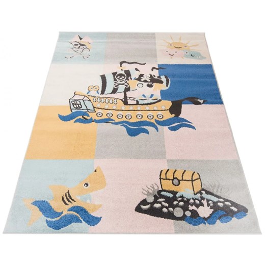 Prostokątny dywan dziecięcy ze statkami - Emolos 5X Profeos One Size Edinos.pl okazyjna cena