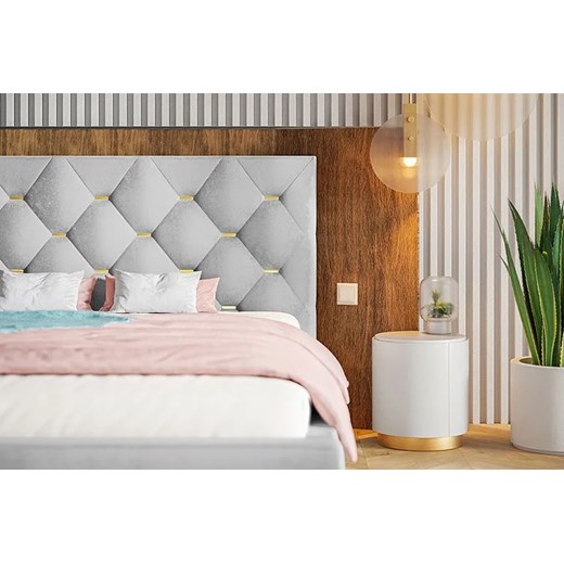 Łóżko małżeńskie ze schowkiem 140x200 Abello 3X - 36 kolorów Elior One Size Edinos.pl