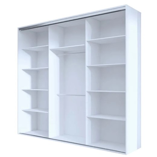 Szafa przesuwna biała + czarne szprosy - Savona 5X Elior One Size Edinos.pl