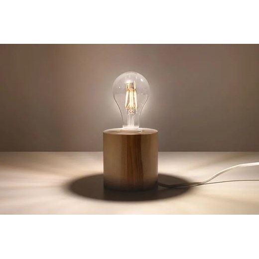 Skandynawska lampka biurkowa z drewna - EX585-Salgadi Lumes One Size Edinos.pl