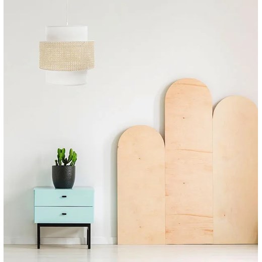 Lampa wisząca boho z rattanowym abażurem - A341-Xoda Lumes One Size Edinos.pl
