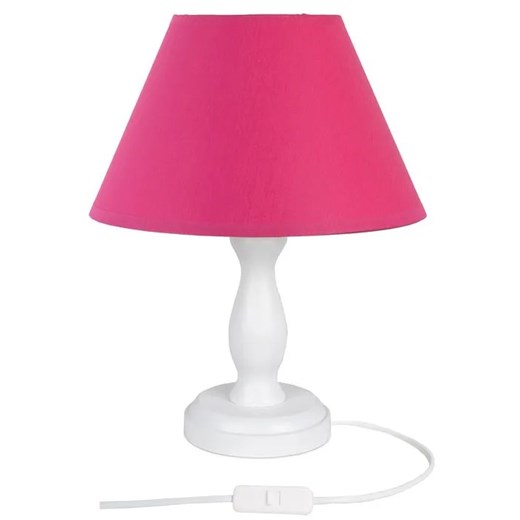 Biało-różowa mała lampka dziecięca - S193-Kadex ze sklepu Edinos.pl w kategorii Lampy dziecięce - zdjęcie 172258262