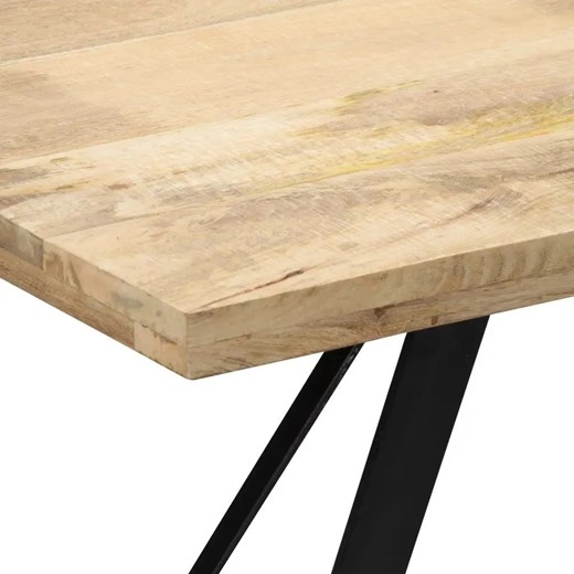 Stół w stylu loft z litego drewna Javis – brązowy Elior One Size Edinos.pl