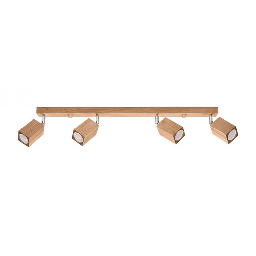 Nowoczesny poczwórny plafon z drewna - S482-Kerbi Lumes One Size Edinos.pl