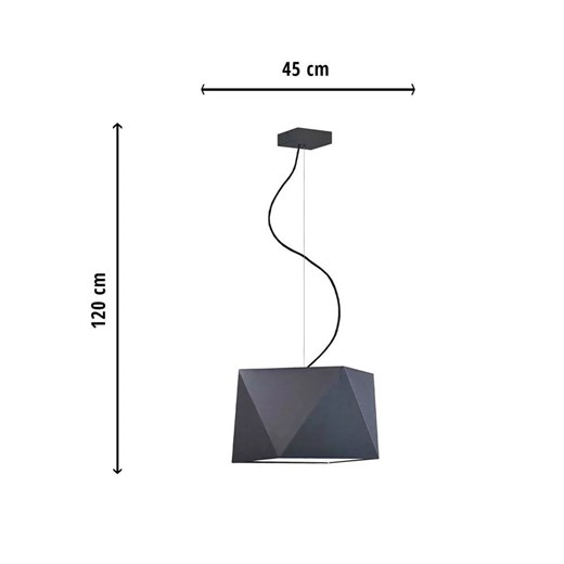 Lampa wisząca LED z abażurem - EX278-Dals - 18 kolorów do wyboru Lumes One Size Edinos.pl