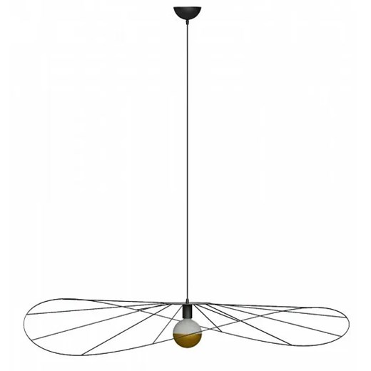 Czarna druciana lampa wisząca loft 110 cm - EX600-Eskolo ze sklepu Edinos.pl w kategorii Lampy wiszące - zdjęcie 172258470
