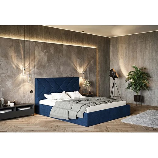 Tapicerowane łóżko 160x200 Grenell 4X - 36 kolorów Elior One Size okazyjna cena Edinos.pl