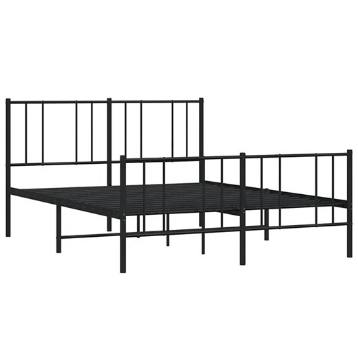 Czarne metalowe łóżko loftowe 180x200cm - Privex ze sklepu Edinos.pl w kategorii Łóżka i materace - zdjęcie 172258893