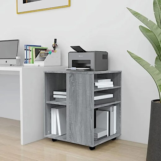 Kontener do biurka w kolorze szarego drewna - Ivrea 4X Elior One Size Edinos.pl