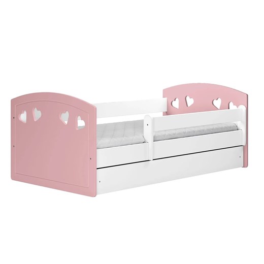 Łóżko dla dziecka z szufladą Nolia 3X 80x160 - pudrowy róż Elior One Size Edinos.pl okazyjna cena