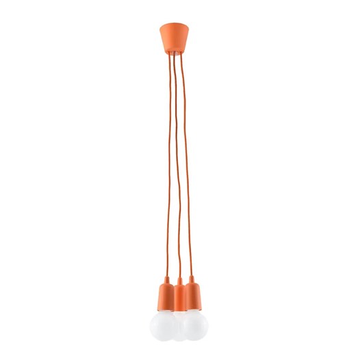 Pomarańczowa loftowa lampa wisząca - EX542 B4-D26 ze sklepu Edinos.pl w kategorii Lampy wiszące - zdjęcie 172259553