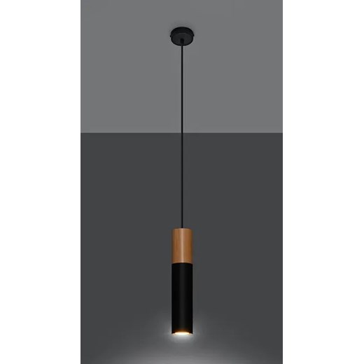 Czarna pojedyncza lampa wisząca - EX544-Pables Lumes One Size Edinos.pl