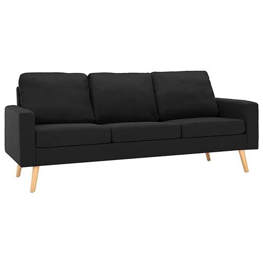 3-osobowa czarna sofa - Eroa 3Q ze sklepu Edinos.pl w kategorii Sofy i kanapy - zdjęcie 172259561