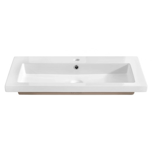 Prostokątna umywalka ceramiczna 80 cm P3-F04 ze sklepu Edinos.pl w kategorii Łazienka - zdjęcie 172259764