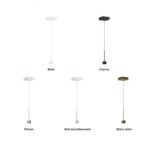 Lampa wisząca z abażurem na czarnym stelażu - EX306-Marsylex - 5 kolorów Lumes One Size Edinos.pl