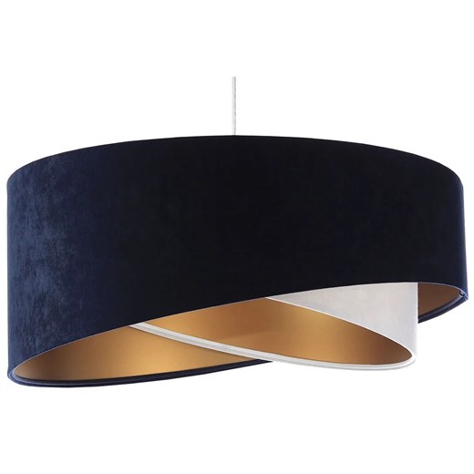 Granatowo-złota lampa wisząca nad stół - EX995-Rema Lumes One Size Edinos.pl