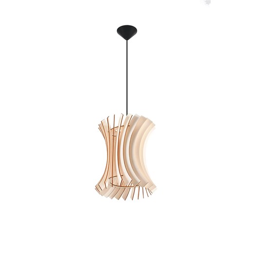 Drewniana lampa wisząca w stylu skandynawskim - EX566-Oriani Lumes One Size Edinos.pl